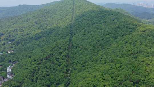 长沙岳麓山索道航拍