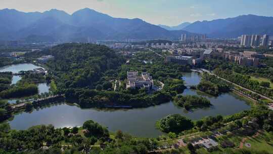 航拍福州大学旗山校区