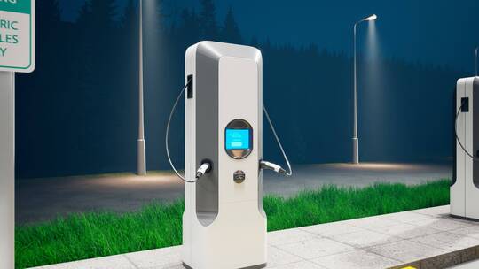 未来城市科技智能绿色新能源巴士充电站