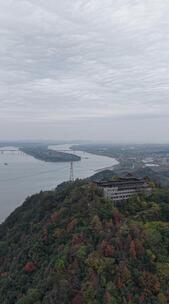 湖南湘潭昭山古寺航6高清在线视频素材下载