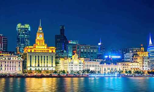 上海外滩建筑夜景