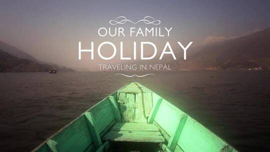 在尼泊尔度假风景照片展示回忆AE模板