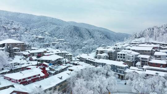 江西九江庐山风景区冬季雪景风光