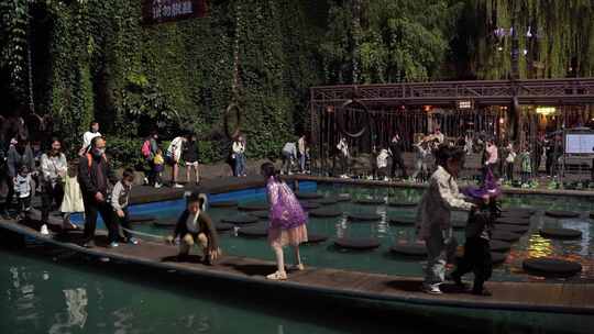浙江省杭州市之江旅游度假区宋城万圣节活动视频素材模板下载