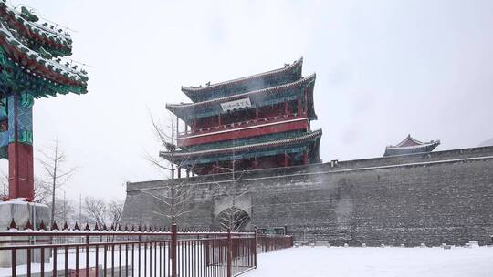 北京居庸关长城雪景拍摄