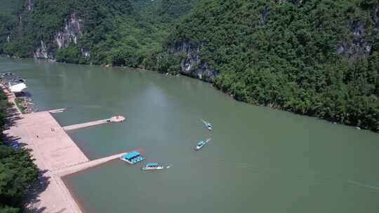 桂林杨堤风景区航拍