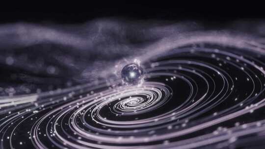 抽象意境地产年会开场片头动画