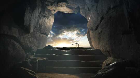 耶稣复活11视频素材模板下载