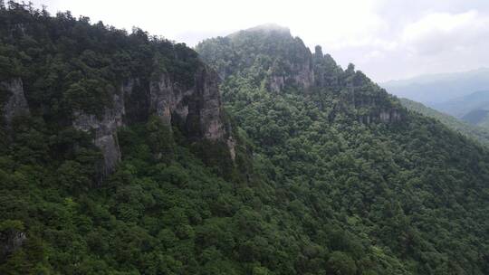 航拍湖北神农架天燕景区4A景区