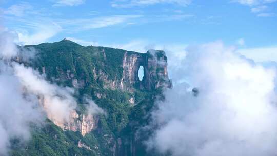 张家界天门山延时