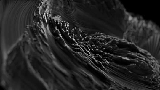 抽象黑色流体漩涡
