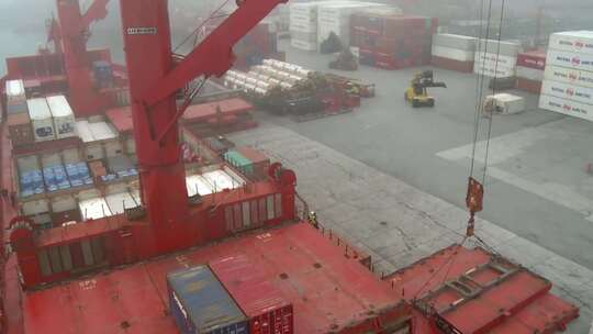 港口码头集装箱货运高清视频合集