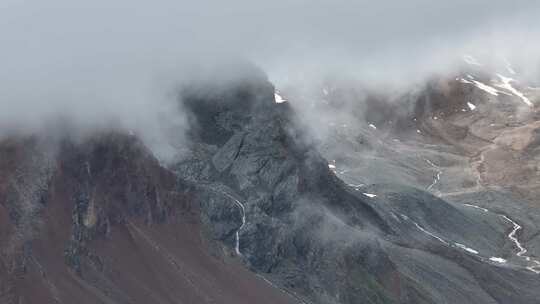 新疆喀什赛力亚克达坂雪山航拍