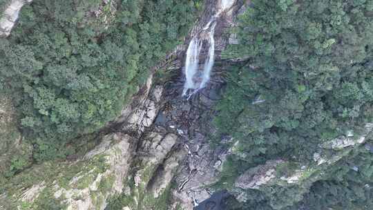 山水航拍庐山瀑布三叠泉高山流水山自然风景