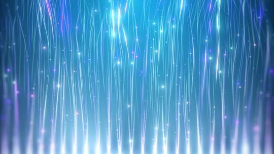 唯美蓝色线条生长光线粒子大屏节目背景