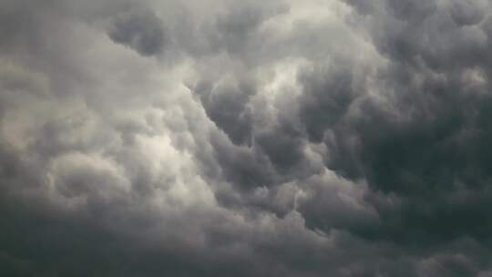 乌云翻滚阴天黑云暴风雨