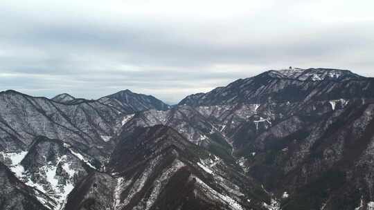 杭州临安大明山牵牛岗冬天风景航拍