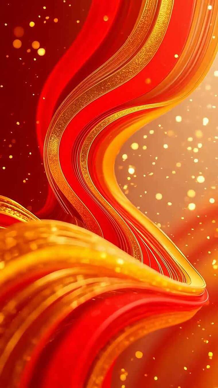 红金动感线条背景素材