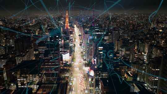未来5G效应。智慧城市运动效应。5G移动