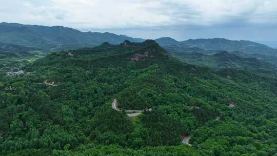 甘肃天水麦积山石窟航拍视频素材模板下载