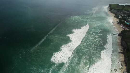 无人机，巴厘岛，海洋，冲浪