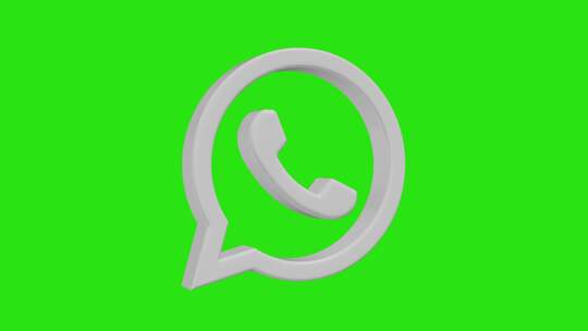 Whatsapp 3D图标社交媒体下第三