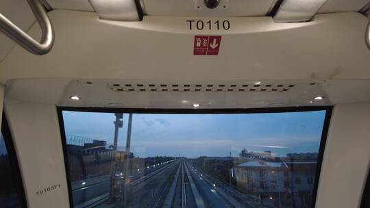 上海无人驾驶地铁4K实拍