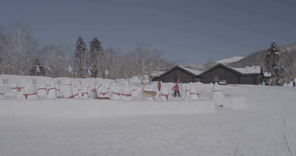 长白山鲁能胜地山地滑雪场小镇