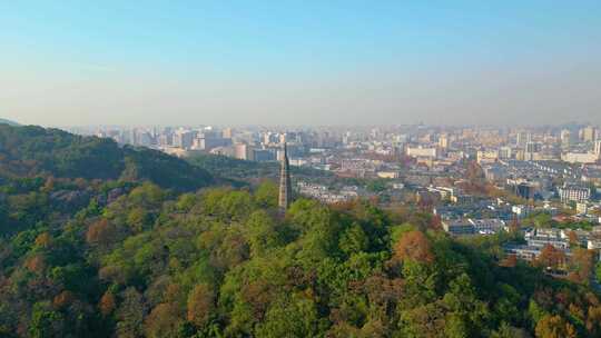 杭州西湖宝石山保俶塔风景视频素材