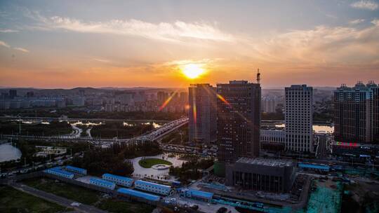 内蒙古赤峰市城市延时