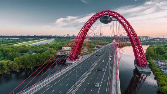 风景如画的莫斯科大桥