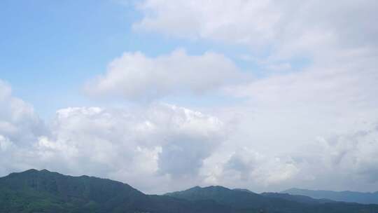 山云延时蓝天白云山延时远山风景天空云朵