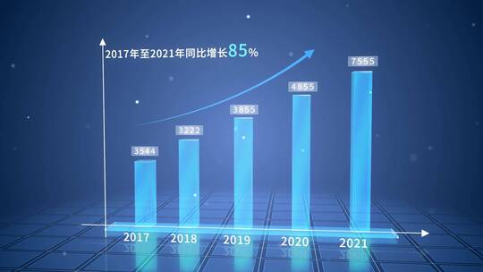 高端科技柱状图数据图标AE模板AE视频素材教程下载