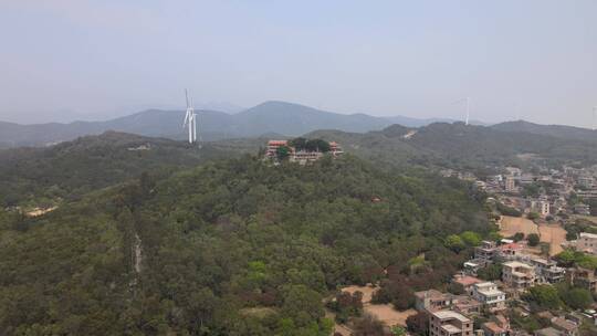 大气 航拍 福建 泉州 闽南 惠安 寺庙 佛