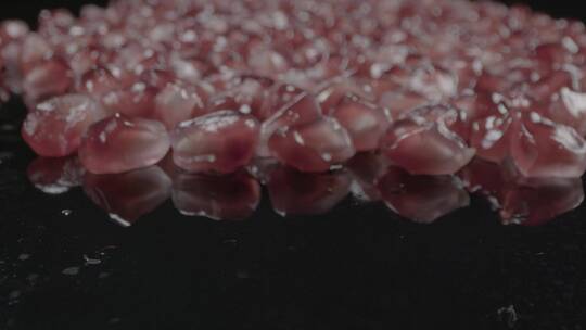 石榴石榴籽微距拍摄LOG视频素材