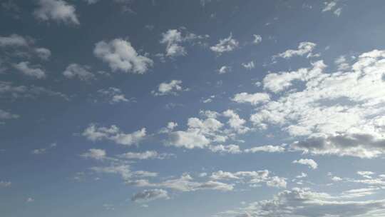 实拍：纯净蓝天白云