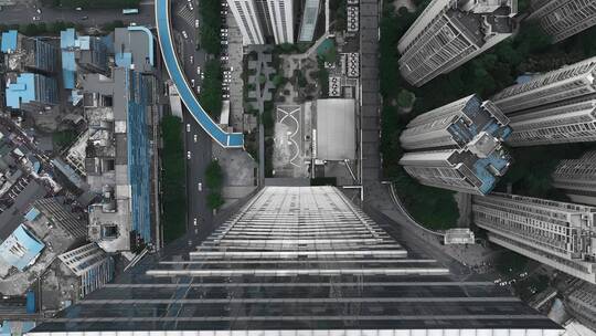 4K城市写字楼建筑航拍视频素材模板下载