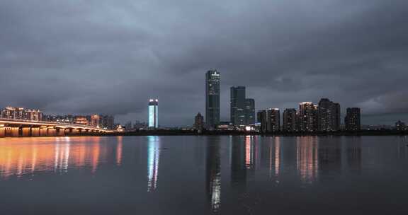 哈尔滨城市夜景延时摄影