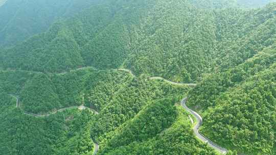 安徽皖南璜尖山区盘山公路