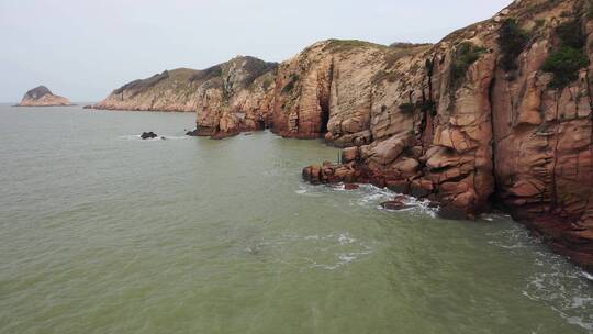 原创 福建宁德霞浦沙滩海岸线自然风光航拍