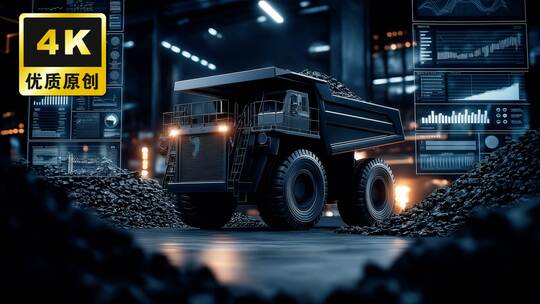 未来科技数据可视化山脉智慧矿业煤矿开采