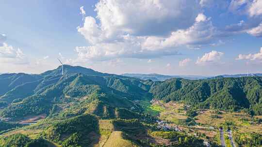 8K贵州高原风光高原地貌航拍延时