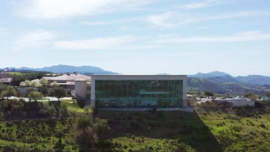 加州千橡市罗纳德·里根图书馆的鸟瞰图