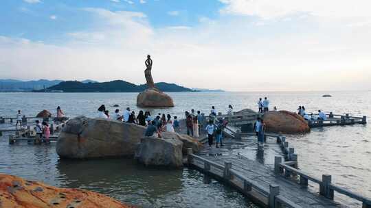 广东珠海城市风光航拍