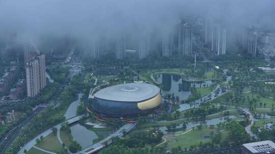 杭州航拍-城北亚运公园（穿云）