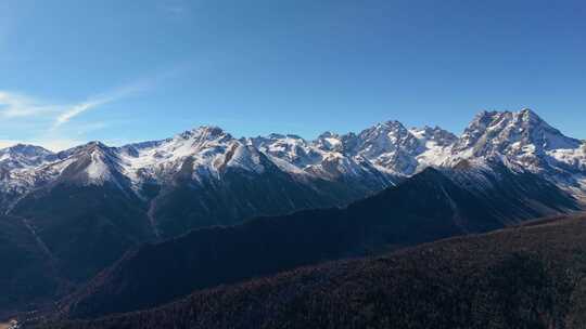 云南白马雪山航拍景观