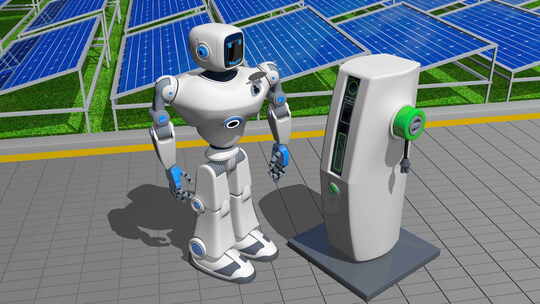 机器人新能源光伏发电