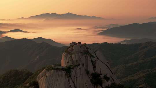 航拍驻马店泌阳铜山风景区