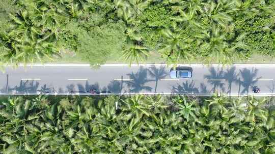 汽车公路航拍出行交通自驾游