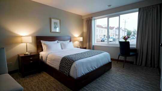 酒店客房卧室室内场景